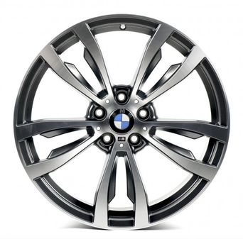 Replica BMW (B5184) 11x20 5x120 ET37 DIA74,1 (matt grey machined face)