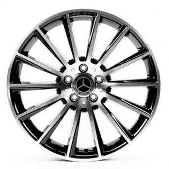 Replica Mercedes (MR5001) 8x20 5x112 ET43 DIA66,6 (gloss black machined face)