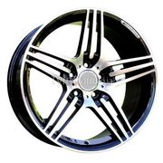 Replica Mercedes (RDW202) 8x17 5x112 ET40 DIA66,6 (gloss black machined face)