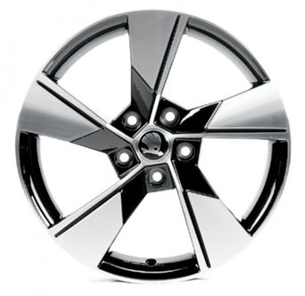 Replica Skoda (SK5626) 7x17 5x112 ET45 DIA57,1 (gloss black machined face)