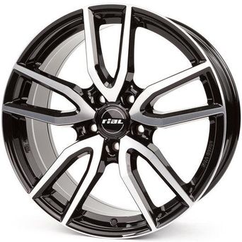 Rial Torino 7,5x17 5x114,3 ET40 DIA70,1 (diamond black front polished)